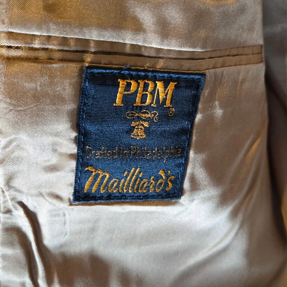 100% Camel Hair Blazer Mens Tan Sport Coat PBM Maillards Crafted in Philadelphia